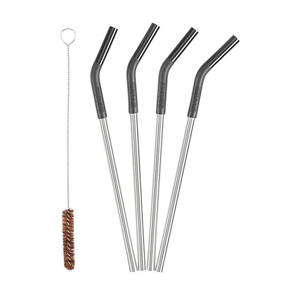 Straw 4+1 Pack Black